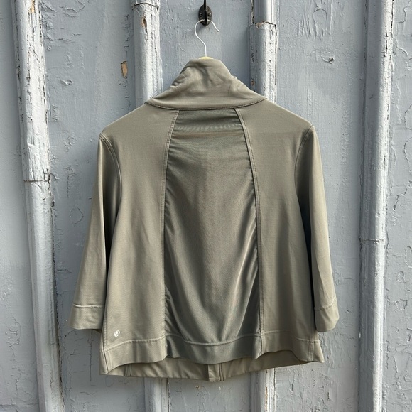 Lululemon Khaki Swing Jacket, approx size 10 - Picture 2 of 7